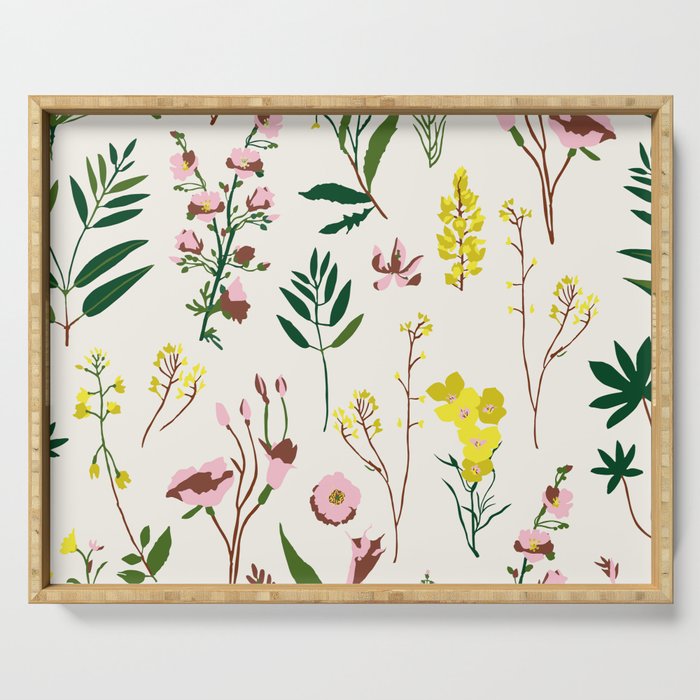 WILDFLOWER STUDY Serving Tray Gallery Image 1