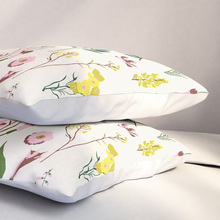 WILDFLOWER STUDY Pillow Sham Gallery Image 3