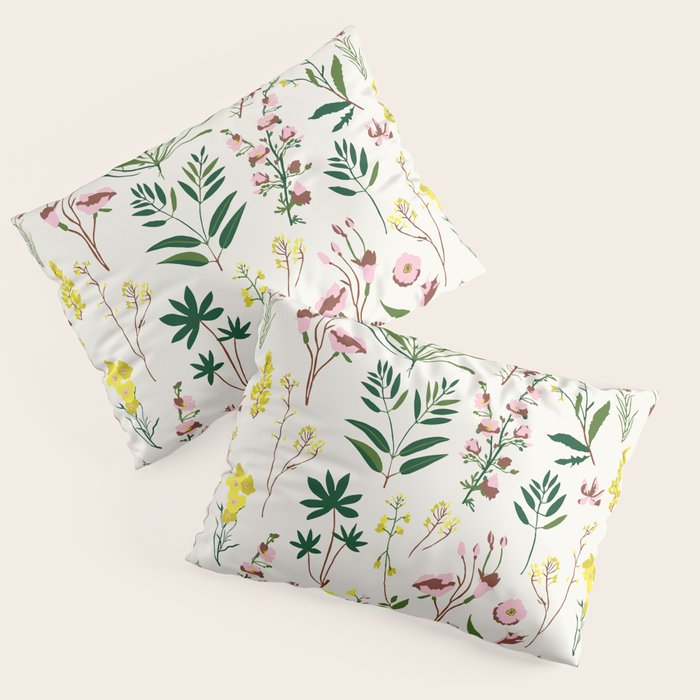 WILDFLOWER STUDY Pillow Sham Gallery Image 3