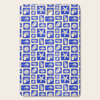 Vintage marine seashell mosaic art pattern Cutting Board Gallery Image 1