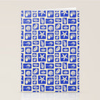 Vintage marine seashell mosaic art pattern Stationery Card Gallery Image 2