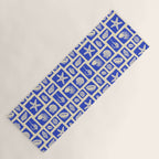 Vintage marine seashell mosaic art pattern Yoga Mat Gallery Image 1