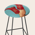 These Boots - Yee haw Cherry Red n Blue Stool Gallery Image 2