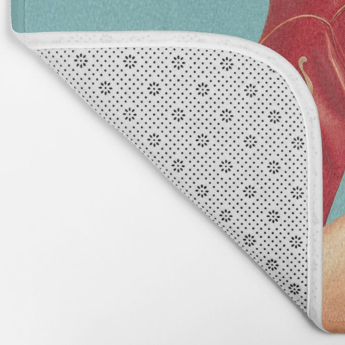 These Boots - Yee haw Cherry Red n Blue Bath Mat Gallery Image 2