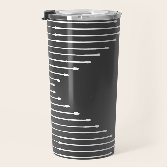 Geo (Dark Gray) Travel Mug Gallery Image 3