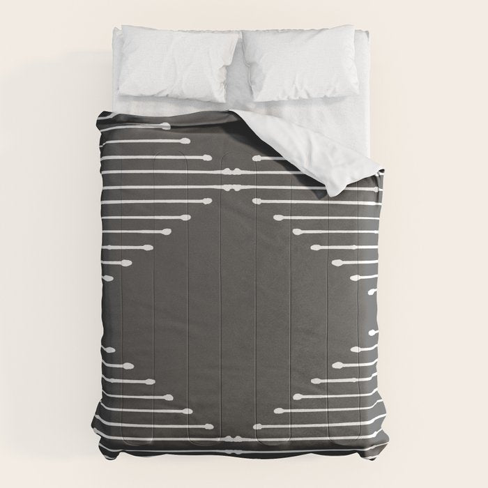 Geo (Dark Gray) Comforter Gallery Image 6