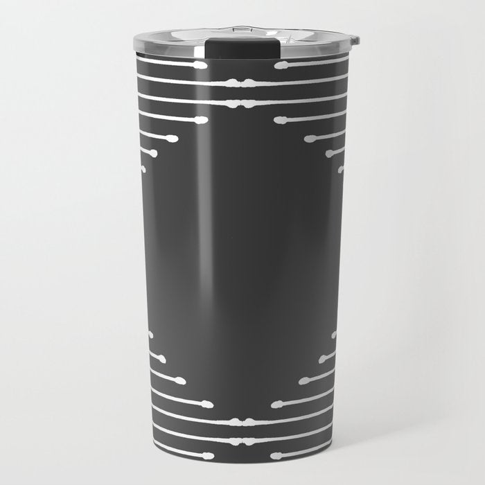 Geo (Dark Gray) Travel Mug Gallery Image 1