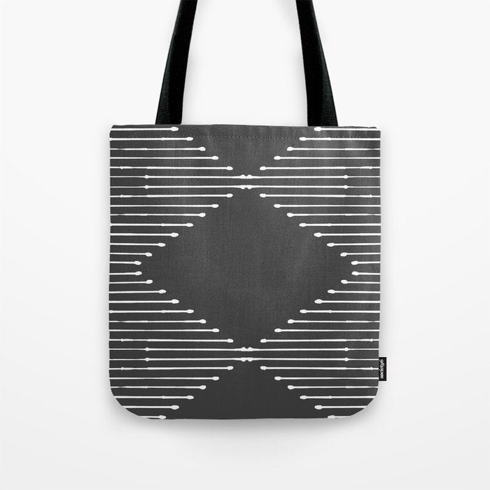 Geo (Dark Gray) Tote Bag Gallery Image 1