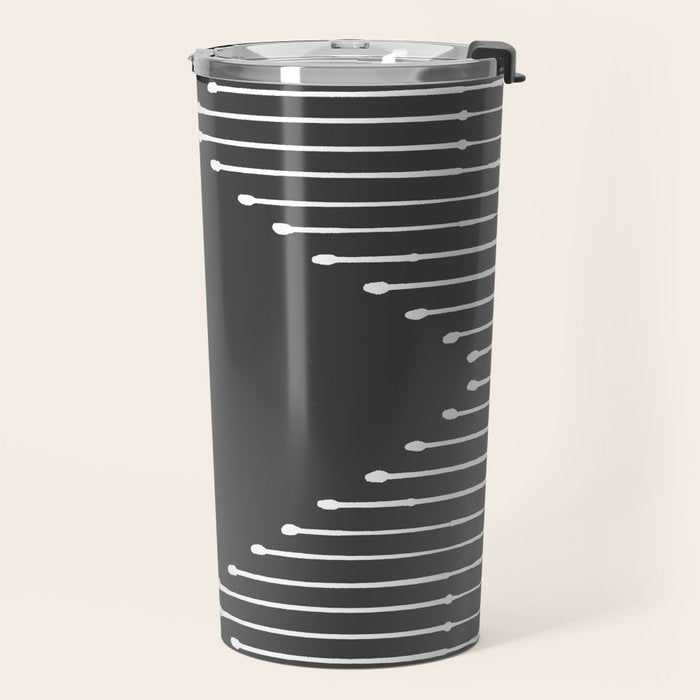 Geo (Dark Gray) Travel Mug Gallery Image 2