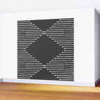 Geo (Dark Gray) Wall Mural Gallery Image 2