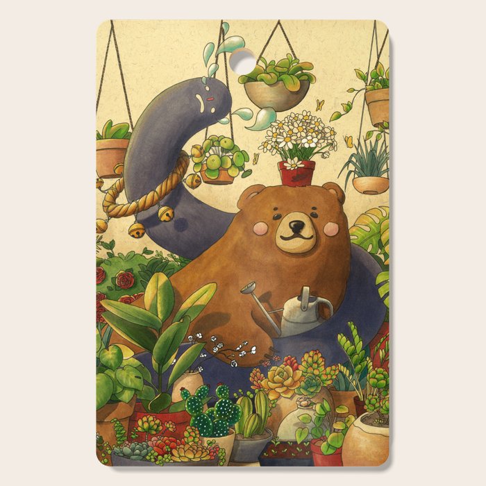 Garden Bear Cutting Board Gallery Image 1