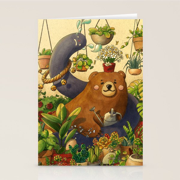 Garden Bear Stationery Card Gallery Image 2
