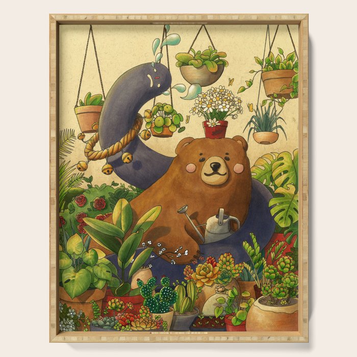 Garden Bear Serving Tray Gallery Image 1
