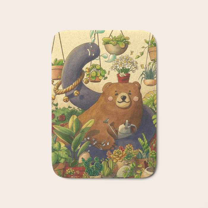 Garden Bear Bath Mat Gallery Image 1