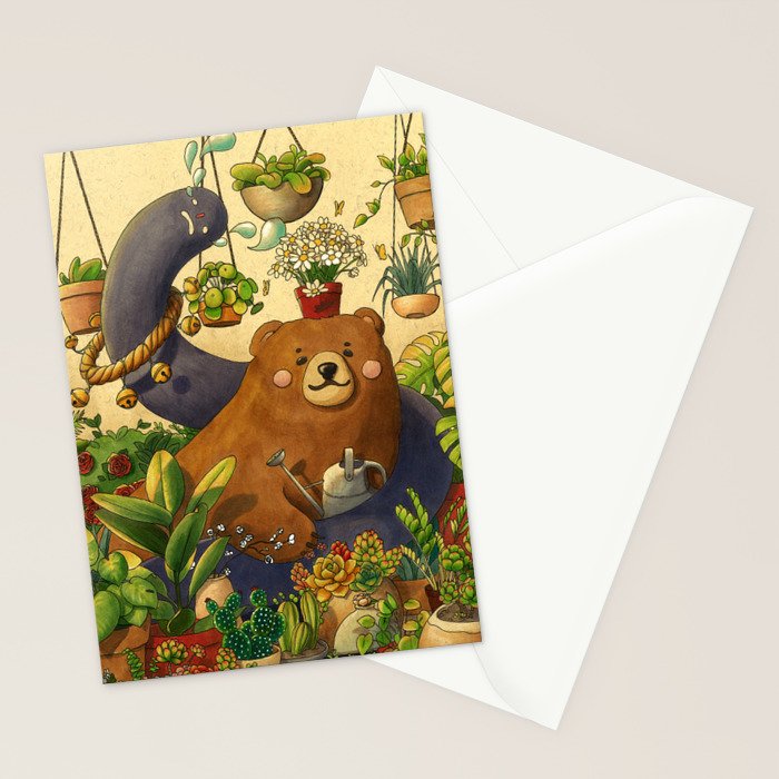 Garden Bear Stationery Card Gallery Image 2