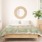 Vintage Astrology Zodiac Wheel Green Duvet Cover Gallery Image 3