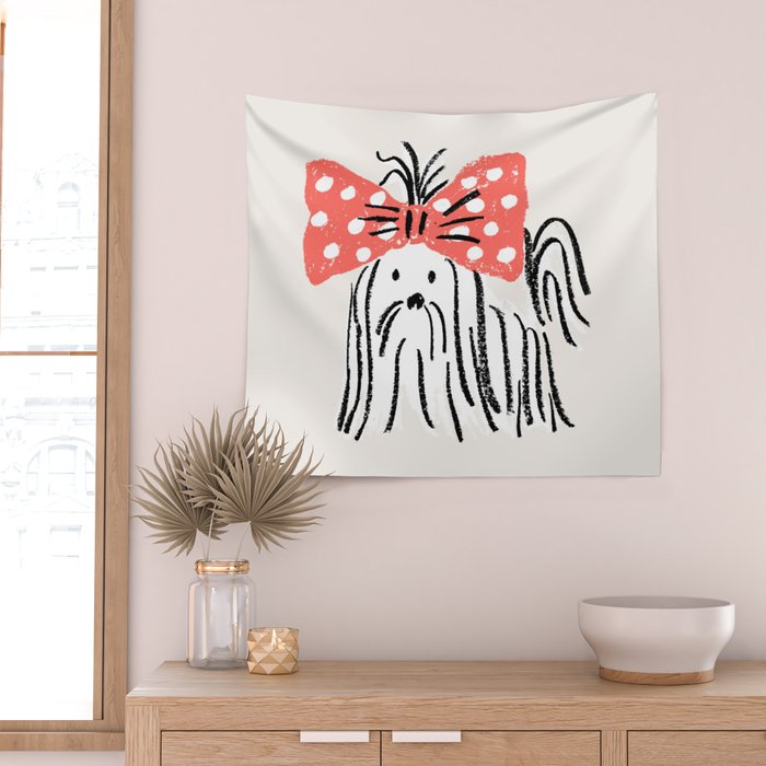 fifi - puppy Wall Tapestry Gallery Image 2