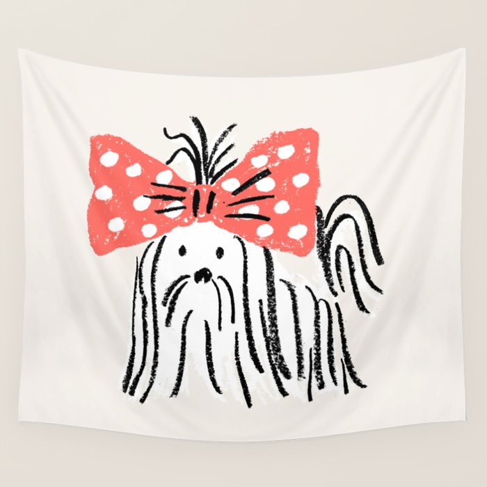 fifi - puppy Wall Tapestry Gallery Image 1