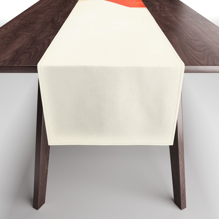 The Japanese Sun | Vintage Minimal Mount Fuji Landscape Table Runner Gallery Image 1