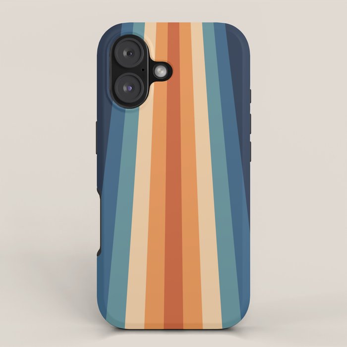 70's Retro Stripes iPhone Case Gallery Image 1
