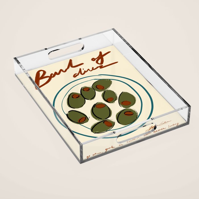 Bowl of Olives Acrylic Tray Gallery Image 1