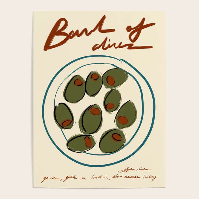 Bowl of Olives Poster Gallery Image 1