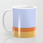 70s Summer Color Block Blue and Orange Coffee Mug Gallery Image 3