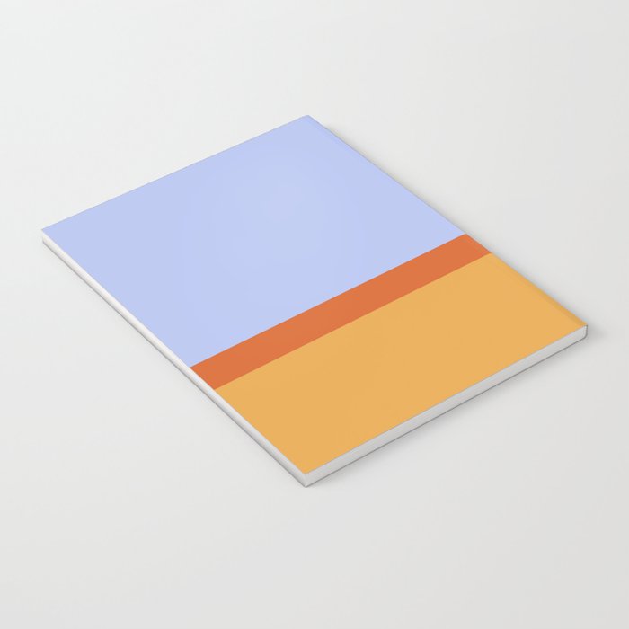 70s Summer Color Block Blue and Orange Notebook Gallery Image 3