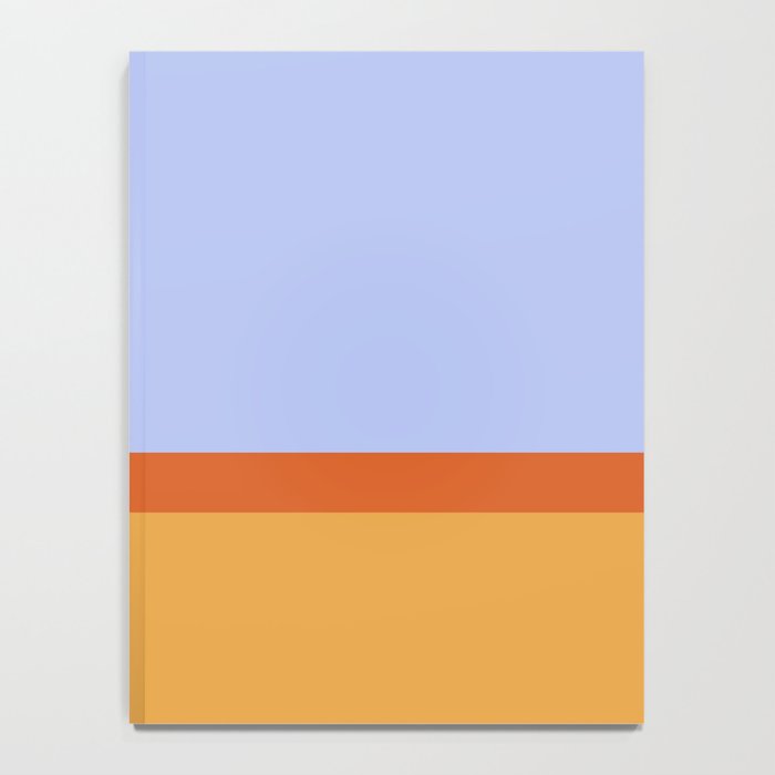 70s Summer Color Block Blue and Orange Notebook Gallery Image 4