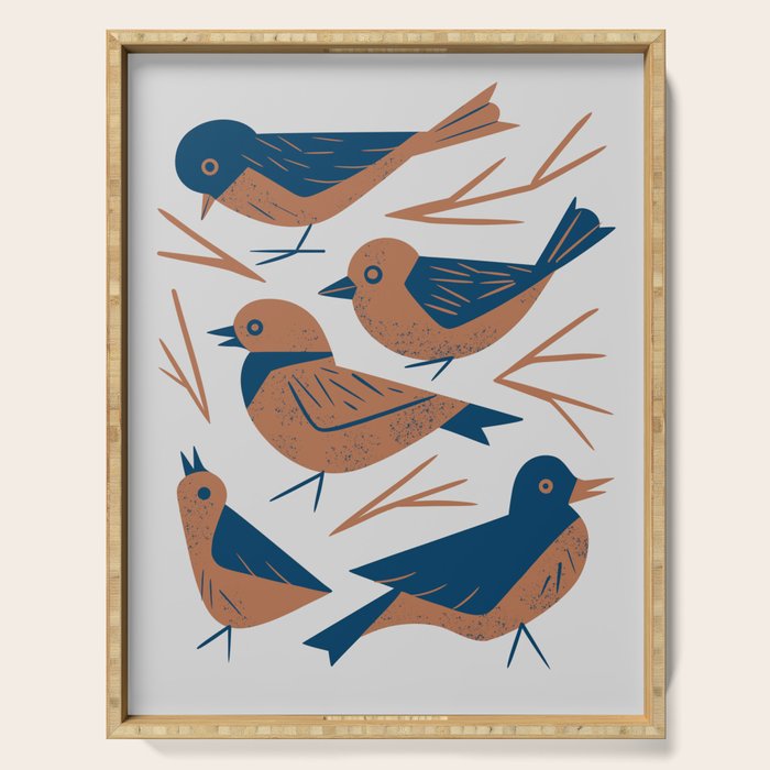Hello Songbirds Serving Tray Gallery Image 1