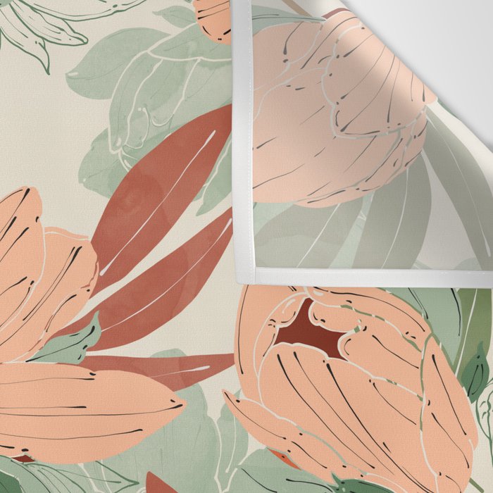 Big floral blossoms MF-24 Wall Tapestry Gallery Image 3