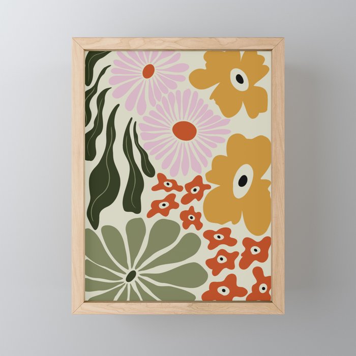 Vintage Floral Dreamscape Mini Art Print Gallery Image 1