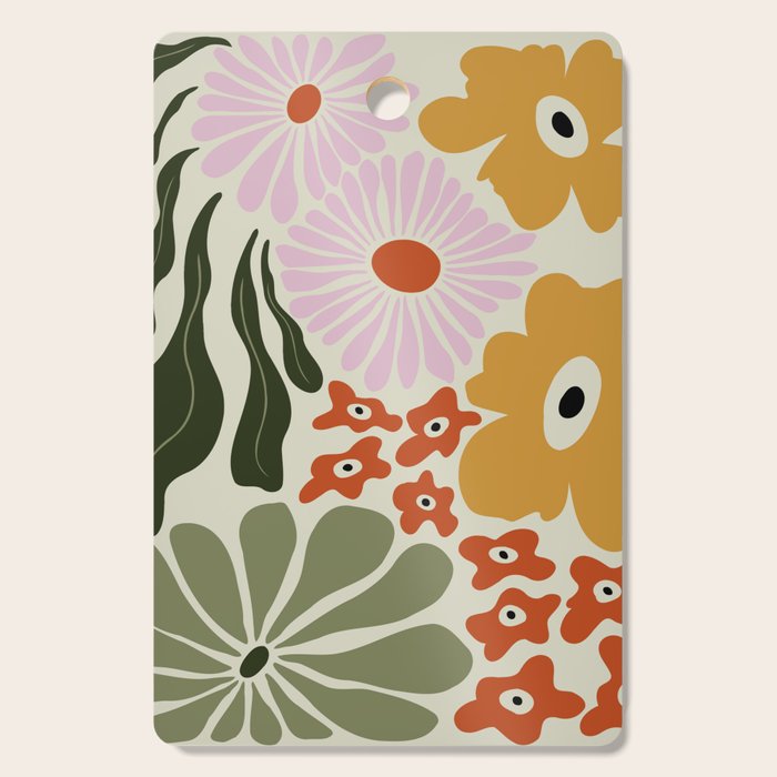 Vintage Floral Dreamscape Cutting Board Gallery Image 1
