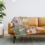 Vintage Floral Dreamscape Throw Blanket Gallery Image 1