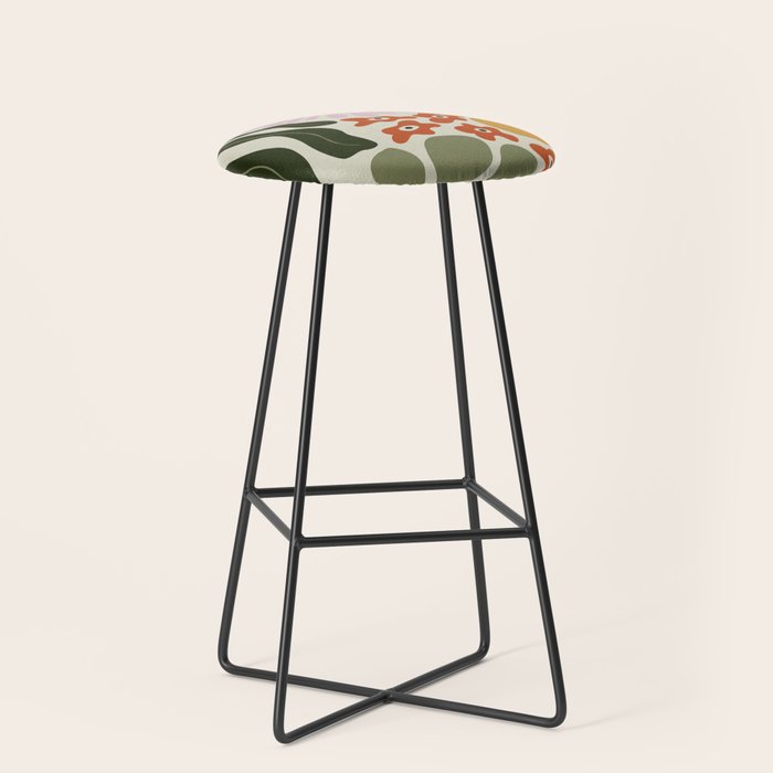 Vintage Floral Dreamscape Stool Gallery Image 1