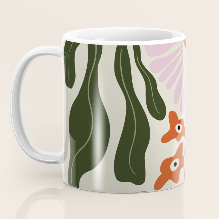 Vintage Floral Dreamscape Coffee Mug Gallery Image 3