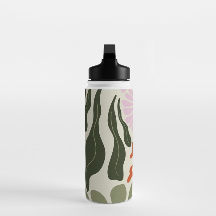 Vintage Floral Dreamscape Water Bottle Gallery Image 3