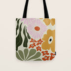 Vintage Floral Dreamscape Tote Bag Gallery Image 1