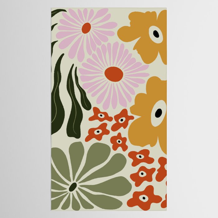Vintage Floral Dreamscape Tablecloth Gallery Image 2