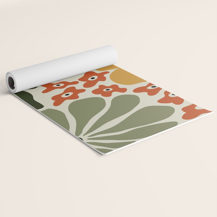 Vintage Floral Dreamscape Yoga Mat Gallery Image 2
