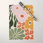 Vintage Floral Dreamscape Wrapping Paper Gallery Image 1