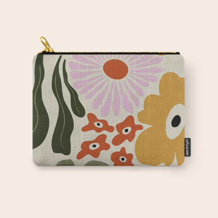 Vintage Floral Dreamscape Carry All Pouch Gallery Image 1