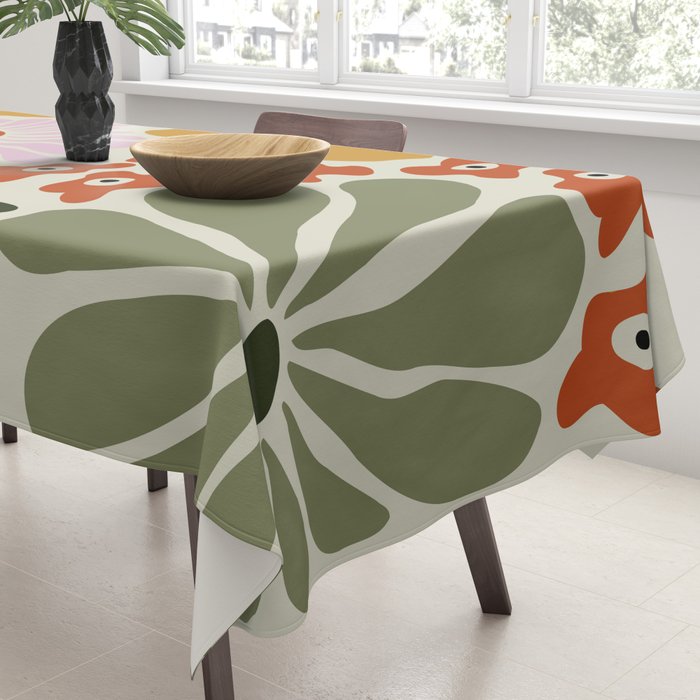 Vintage Floral Dreamscape Tablecloth Gallery Image 3