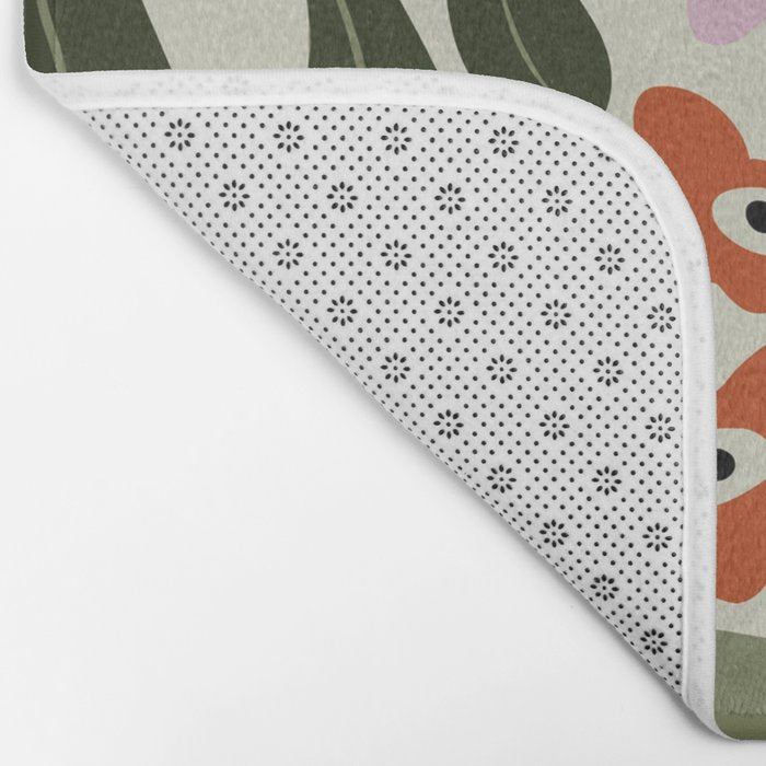 Vintage Floral Dreamscape Bath Mat Gallery Image 2