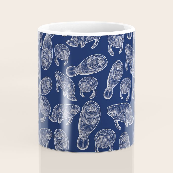 Manatees - Navy Coffee Mug Gallery Image 4