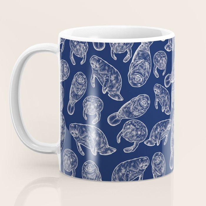 Manatees - Navy Coffee Mug Gallery Image 3