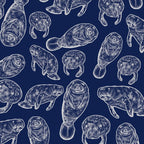 Manatees - Navy Coffee Mug Gallery Image 2