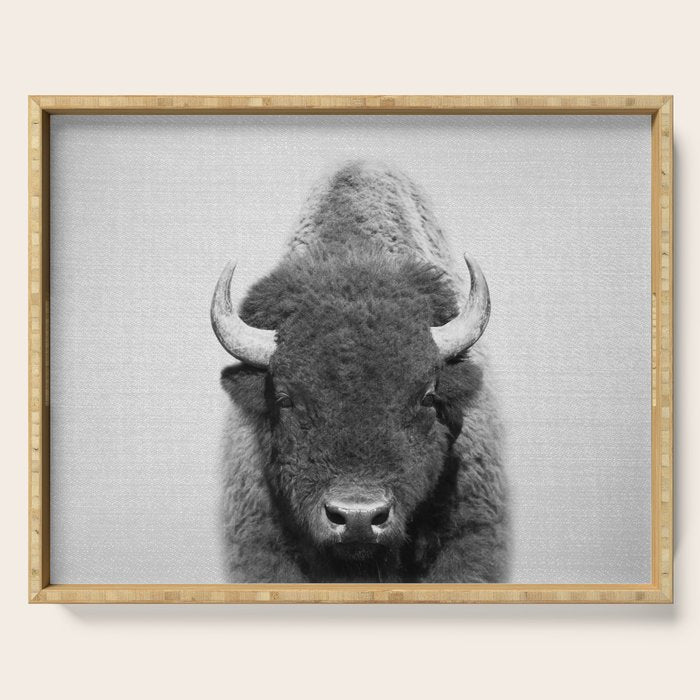 Buffalo - Black & White Serving Tray Gallery Image 1