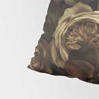 Moody Flower Garden Baroque Opulence Brown Pillow Sham Gallery Image 4