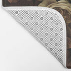 Moody Flower Garden Baroque Opulence Brown Bath Mat Gallery Image 2